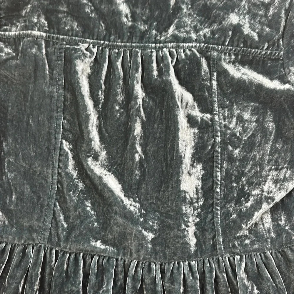 Anthropologie holding horses, green velvet, long sleeve dress size extra small - Picture 10 of 10